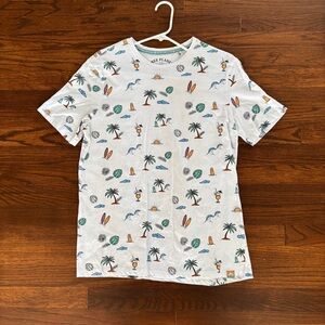 Free Planet Men’s Medium Beach Theme T Shirt